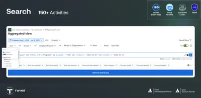 User Activity Audit Log for Atlassian — screenshot