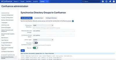 User Groups Sync for Confluence for Atlassian — screenshot