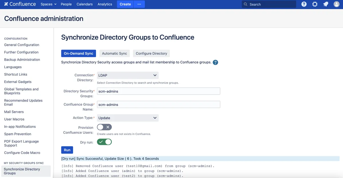User Groups Sync for Confluence — screenshot from the Atlassian Marketplace listing