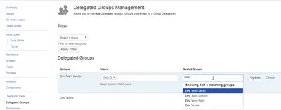 User Management by Project Administrator for Atlassian — screenshot