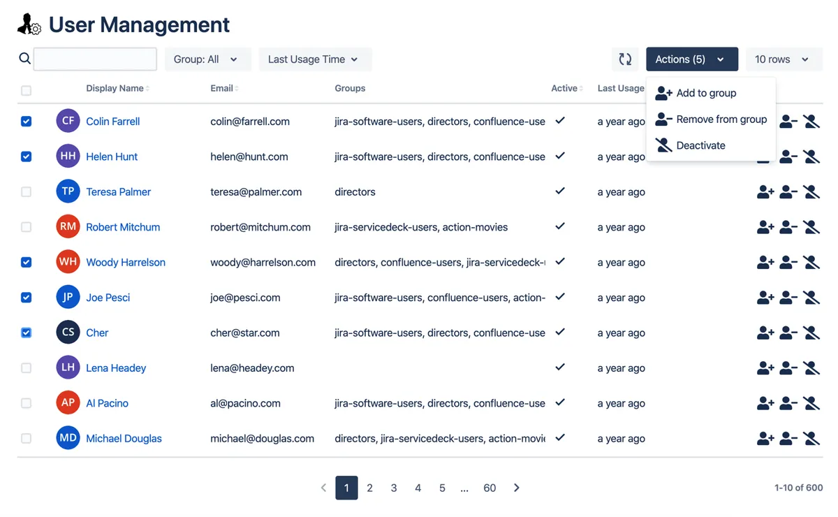 User Management by Toros — screenshot from the Atlassian Marketplace listing