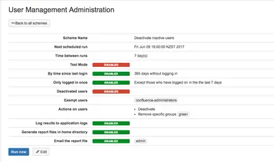 User Management for Bitbucket (bulk & timed inactive users) for Atlassian — screenshot