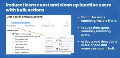 User Management for Confluence (bulk & timed inactive users) for Atlassian — screenshot