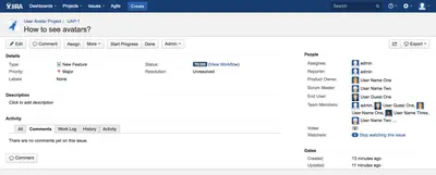User Picker Avatar for Jira for Atlassian — screenshot