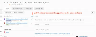UserVoice for Jira for Atlassian — screenshot