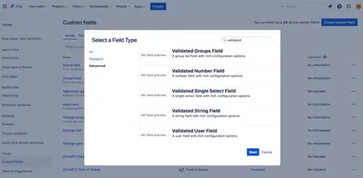 Validated Custom Fields for Jira for Atlassian — screenshot