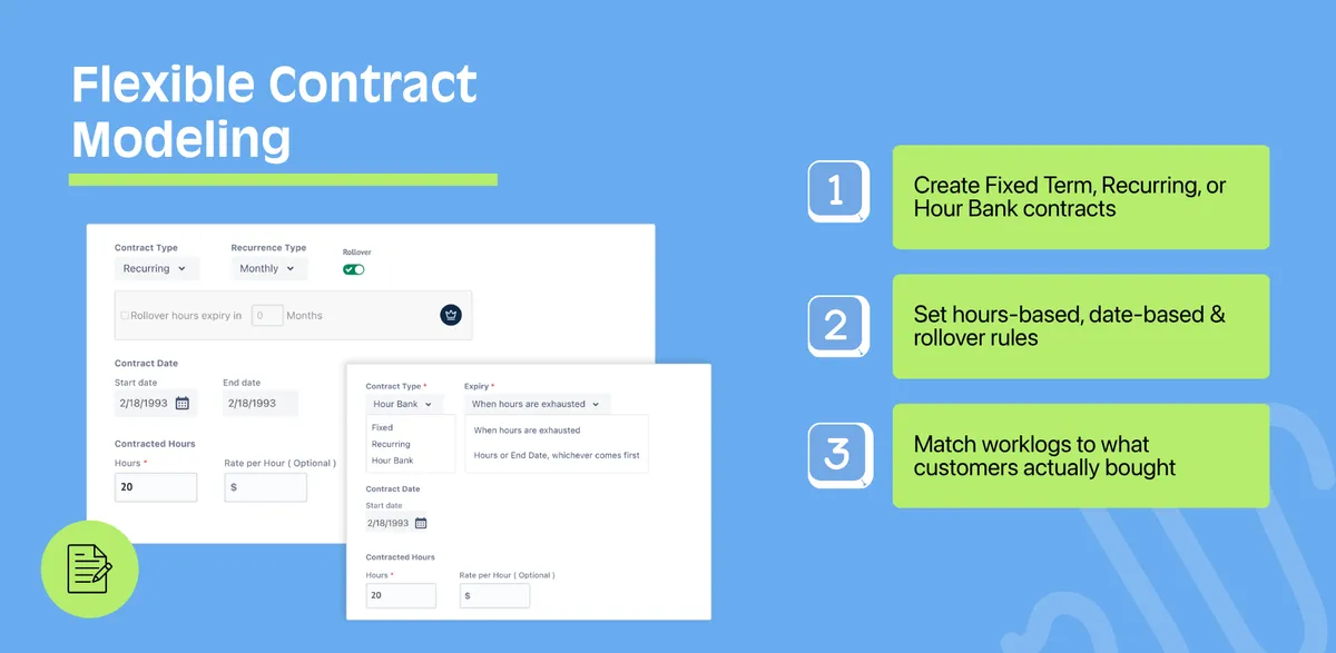 view26 Support Contracts & Hour Banks for JSM — screenshot from the Atlassian Marketplace listing