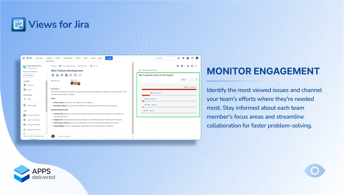 Views for Jira — screenshot from the Atlassian Marketplace listing
