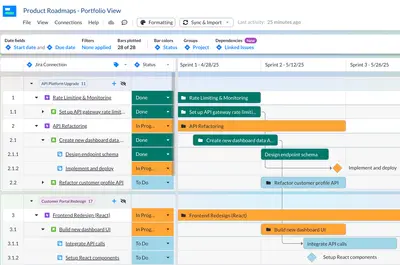 Visor: Spreadsheet & Gantt Chart for Jira with Excel Export for Atlassian — screenshot