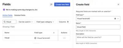 Visual Custom Field Factorial5 for Atlassian — screenshot