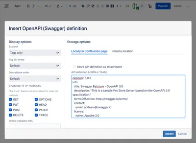 Visualize OpenAPI (Swagger) documentation for Atlassian — screenshot