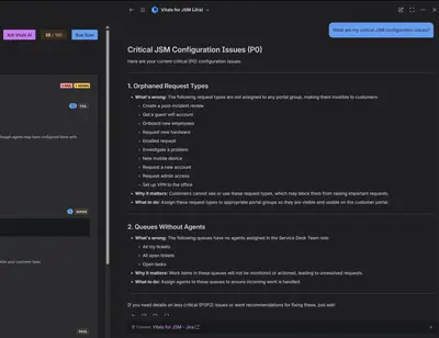 Vitals for JSM for Atlassian — screenshot