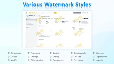 Watermark for Jira and JSM for Atlassian — screenshot