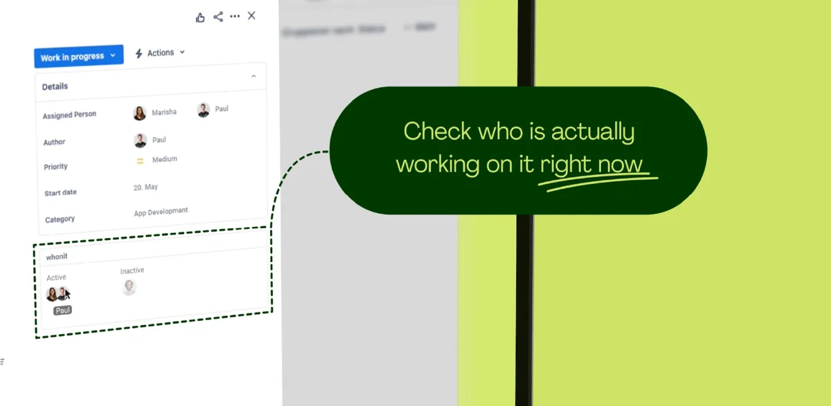 whonit — screenshot from the Atlassian Marketplace listing
