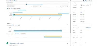 WO Issue timelines for Atlassian — screenshot