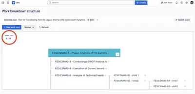 Work Breakdown Structure for Jira for Atlassian — screenshot