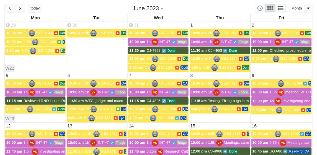 Work Time Calendar Macro — screenshot from the Atlassian Marketplace listing
