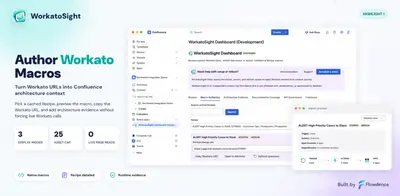 WorkatoSight for Confluence for Atlassian — screenshot