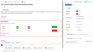Workflow Parallel Approval for Atlassian — screenshot