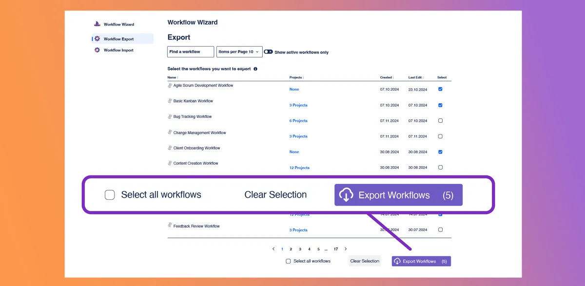 Workflow Wizard — screenshot from the Atlassian Marketplace listing
