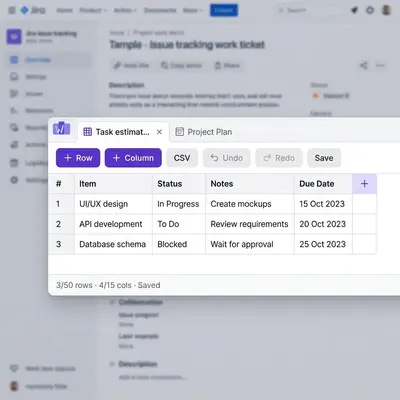 WorkHub for Jira for Atlassian — screenshot