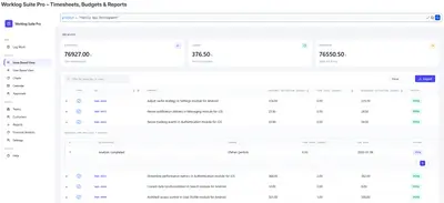 Worklog Suite Pro – Timesheets, Budgets & Reports for Atlassian — screenshot