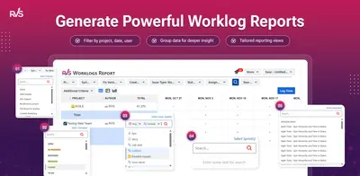 Worklog Time Tracking in Jira & Timesheets for Atlassian — screenshot
