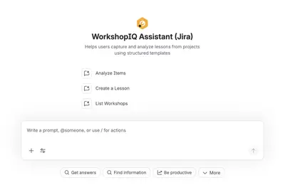 WorkshopIQ for Atlassian — screenshot