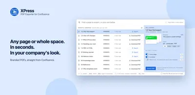 XPress - PDF Exporter for Confluence for Atlassian — screenshot