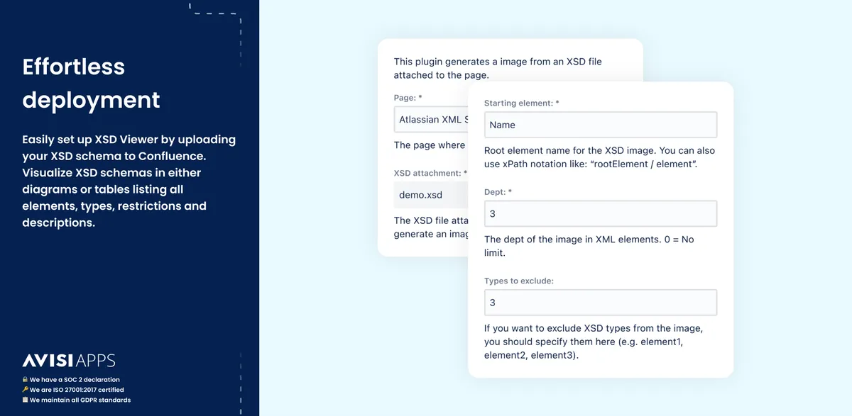 XSD Viewer — screenshot from the Atlassian Marketplace listing