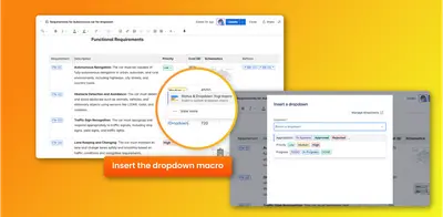 Yogi Status & Dropdown for Confluence for Atlassian — screenshot