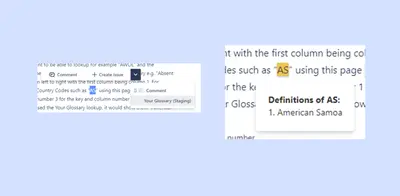 Your Glossary for Atlassian — screenshot