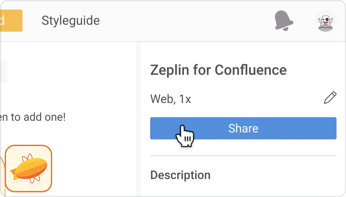 Zeplin for Confluence — screenshot from the Atlassian Marketplace listing