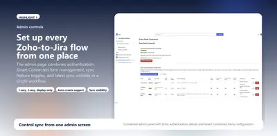 Zoho Desk Connector for Jira for Atlassian — screenshot