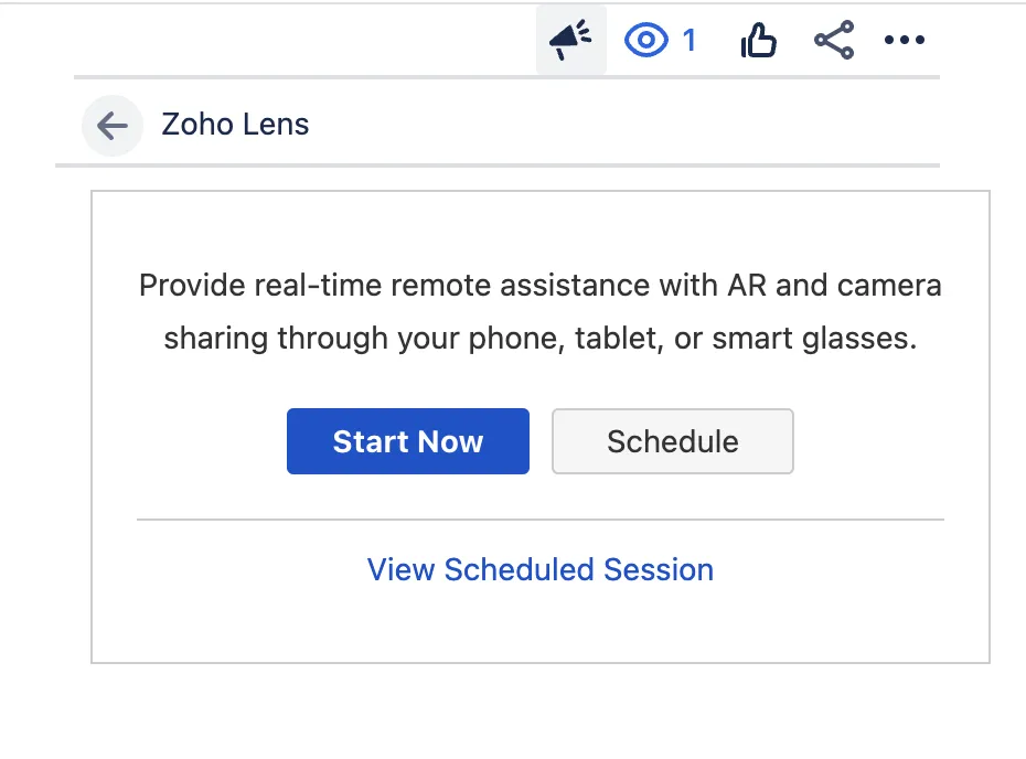 Zoho Lens — screenshot from the Atlassian Marketplace listing