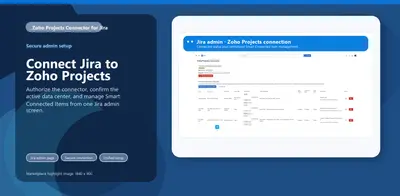 Zoho Projects Connector for Jira for Atlassian — screenshot