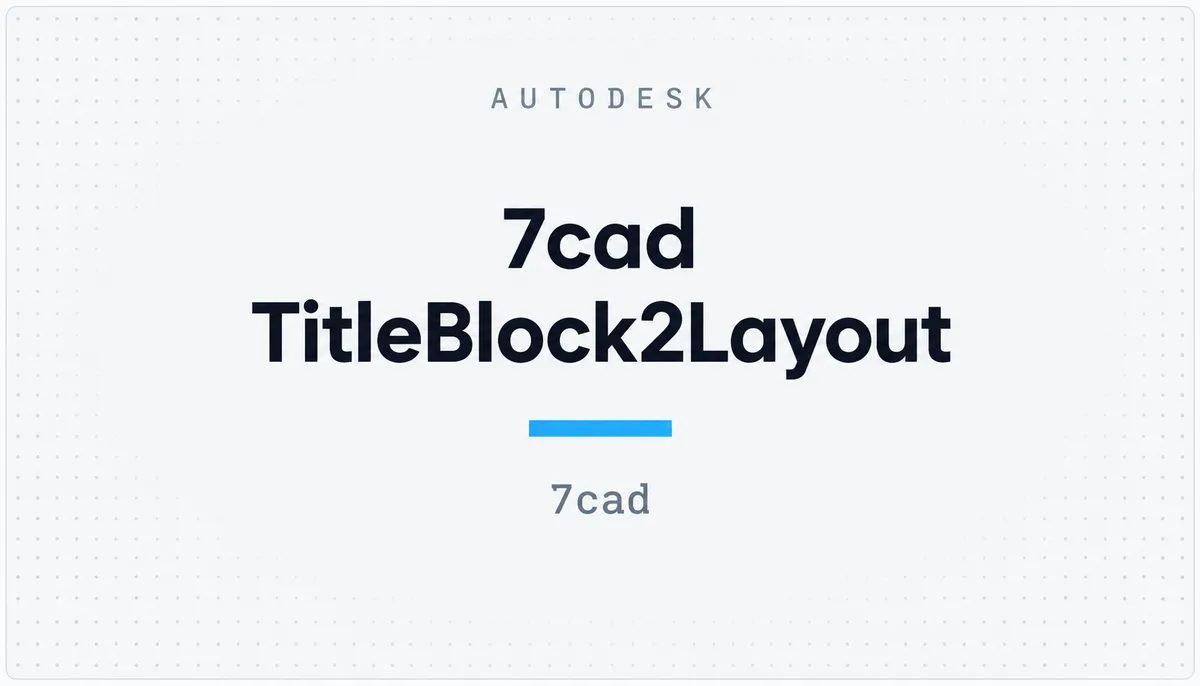 7cad TitleBlock2Layout — cover image