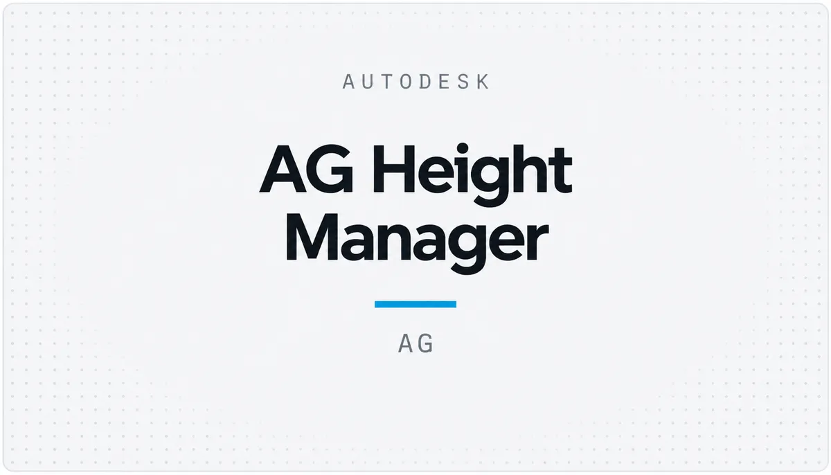 AG Height Manager — cover image