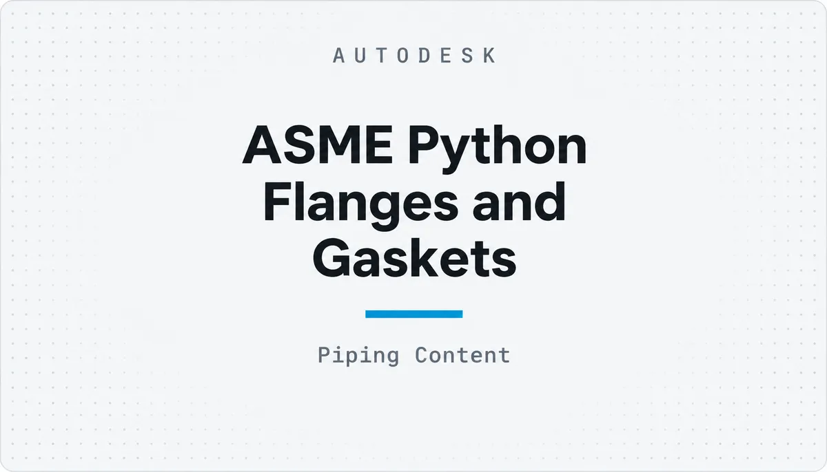 ASME Python Flanges and Gaskets — cover image