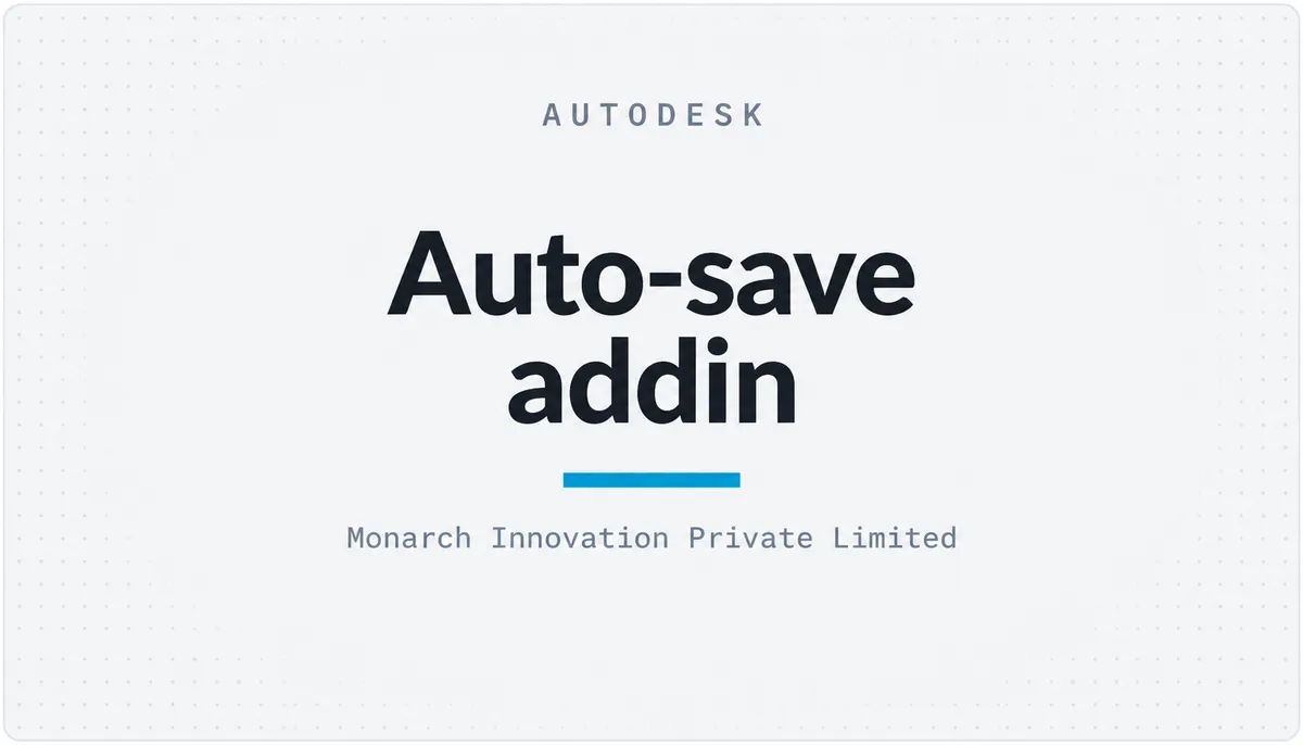Auto-save addin — cover image