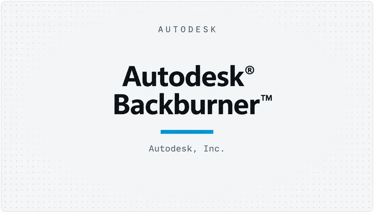 Autodesk® Backburner™ — cover image