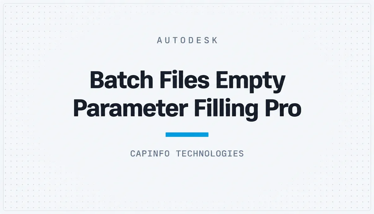 Batch Files Empty Parameter Filling Pro — cover image