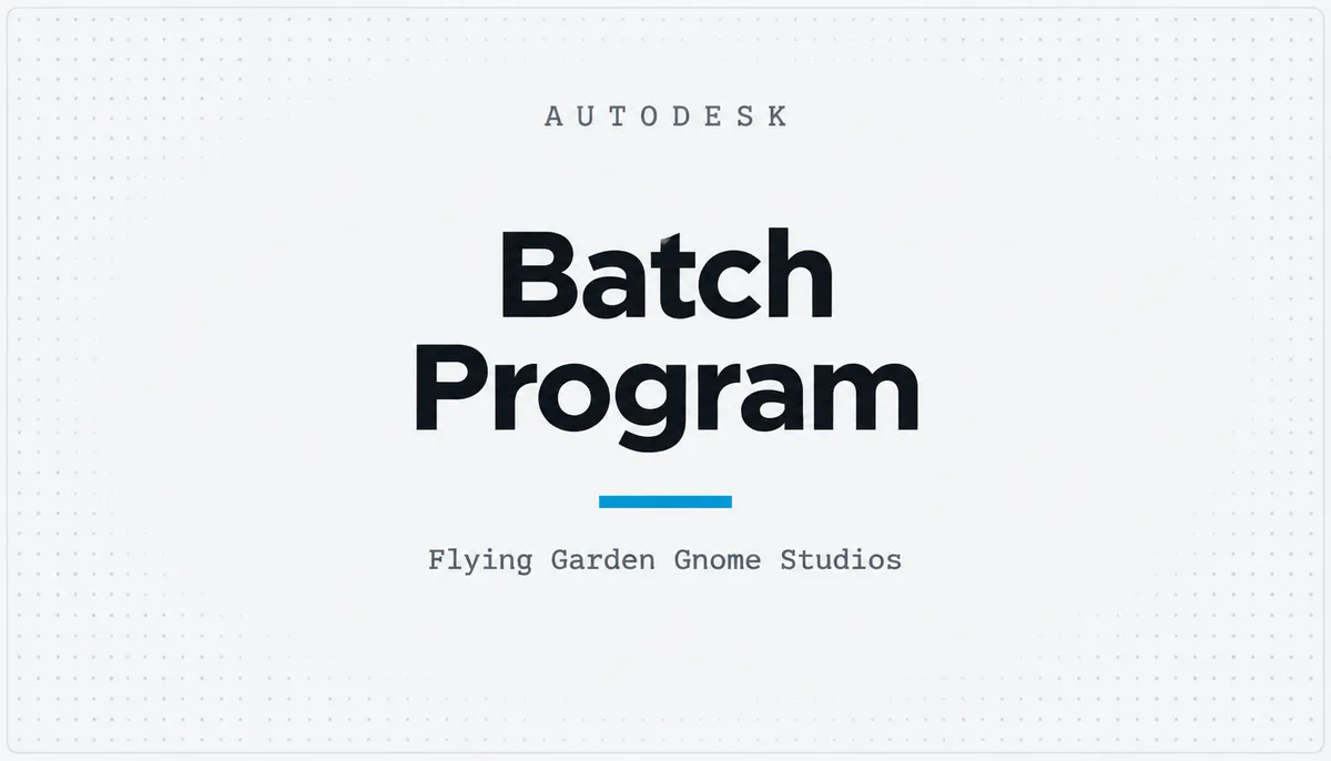 Batch Program — cover image