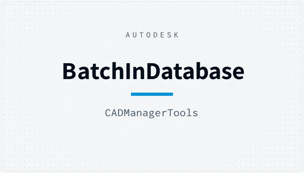 BatchInDatabase — cover image