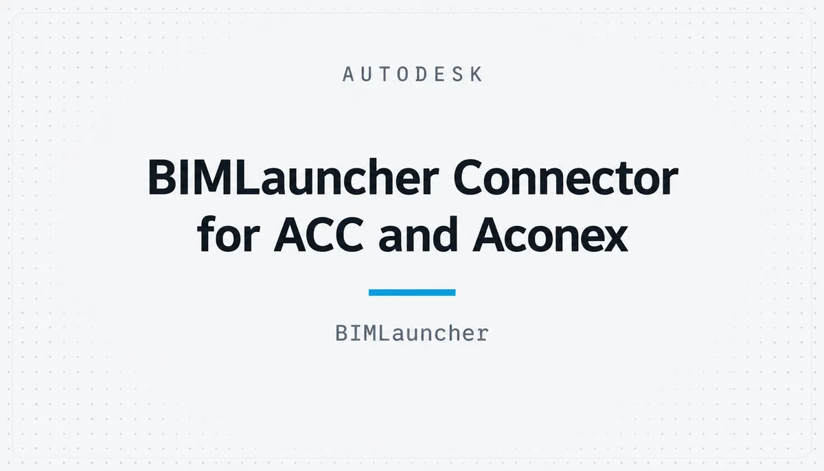BIMLauncher Connector for ACC and Aconex — cover image