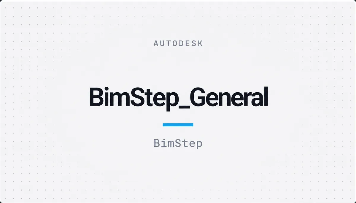 BimStep_General — cover image