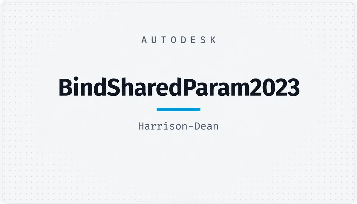 BindSharedParam2023 — cover image