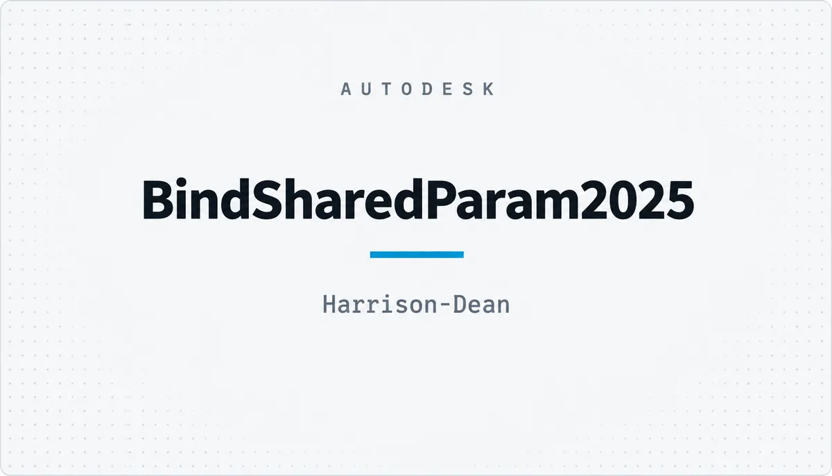 BindSharedParam2025 — cover image