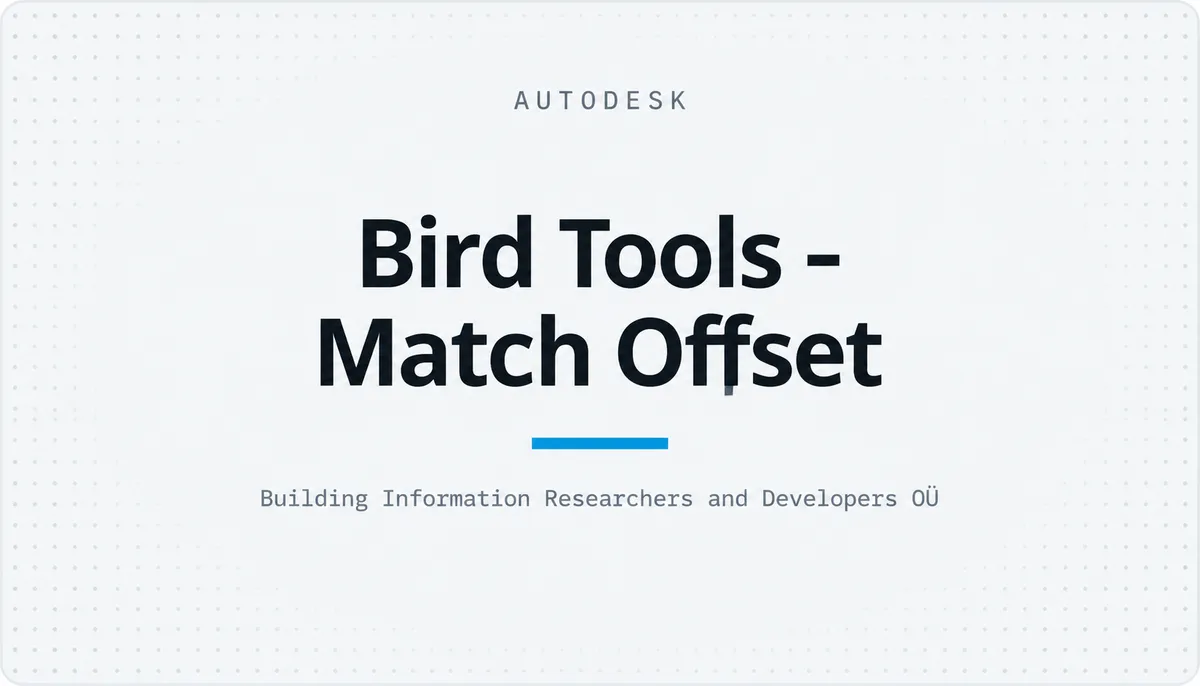 Bird Tools - Match Offset — cover image
