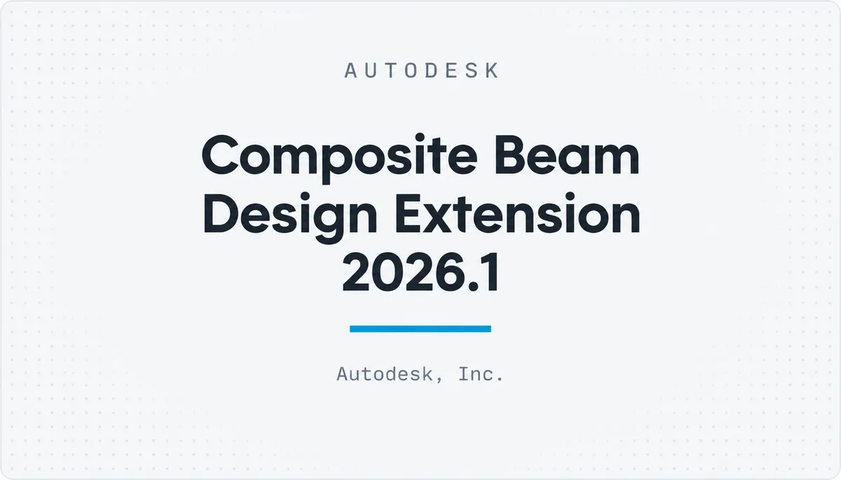 Composite Beam Design Extension 2026.1 — cover image